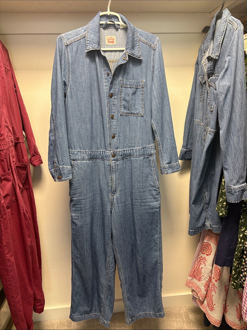 Levi’s Denim Women’s Heritage Playdate Jumpsuit - Light Blue